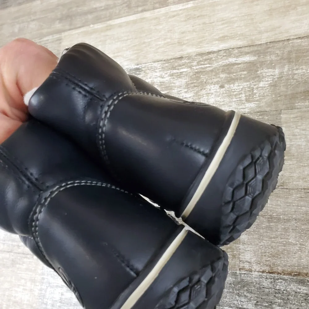 Rieker Z4215 Womens Winter Boots Sz 7 - 7.5 Black Warm Lined‎ Ankle Boot